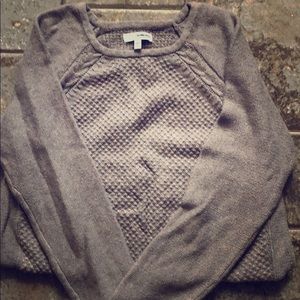 Tan waffle knit sweater